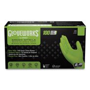 FACILITY MAINTENANCE SUPPLIES | Ammex 8 mil Heavy-Duty Industrial Powder-Free Nitrile Gloves - X-Large, Green (1000/Carton)
