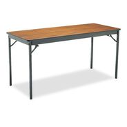 OFFICE AND OFFICE SUPPLIES | Barricks 60 in. x 24 in. x 30 in. Rectangular Special Size Folding Table - Walnut/Black