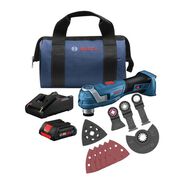 MULTI TOOLS | Factory Reconditioned Bosch 18V Brushless Lithium-Ion Cordless StarlockPlus Oscillating Multi-Tool Kit (4 Ah)