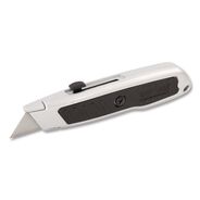CUTTING TOOLS | GreatNeck 1.25 in. Blade 3.5 in. Plastic Handle Retractable Utility Knife - Black/Gray