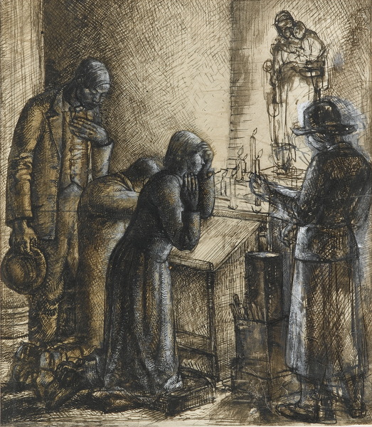 Artist Evelyn Gibbs: The Chapel, 1928