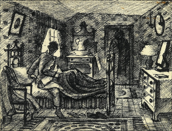 Artist Alan Sorrell: Part 3, Illustration for The Broken Gates, circa 1950