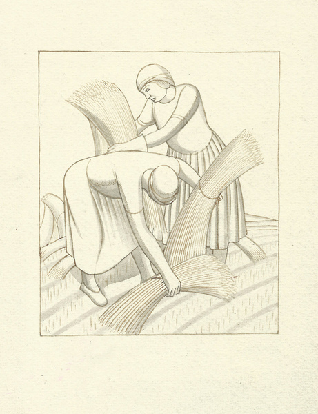 Artist Frederick Austin (1902-1990): Preliminary drawing for [title 7736]