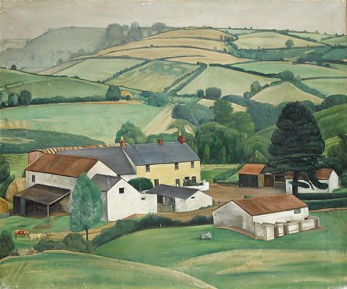Artist Stanley Lewis (1905 - 2009): Granary Farm, Croesyceiliog, Monmouthshire, 1938