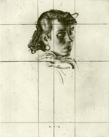 Artist Robert Austin: Study of a girls head, 1936
