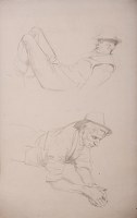 Artist Winifred Knights: Portrait Study of Colin Gill, c.1921