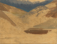 Artist Winifred Knights: Landscape, Piediluco, 1924