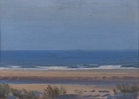 Artist Sir Thomas Monnington: Norfolk Beach Scene