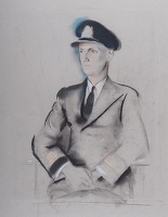Artist Alfred Kingsley Lawrence: Portrait of a Naval Officer