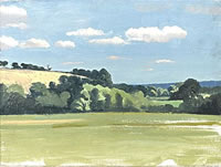 Artist Sir Thomas Monnington: Suffolk Landscape, late 1930s