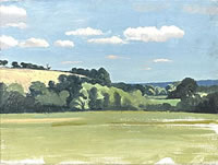 Artist Sir Thomas Monnington: Suffolk Landscape, late 1930s