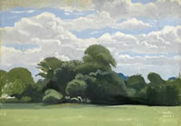 Artist Sir Thomas Monnington: Landscape near Leyswood. 1940s