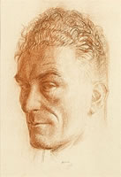 Artist Robert Austin: Portrait of James Woodford, 1926