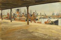 Artist Glyn Jones: Lowestoft, late 1920s